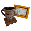 Sous-verre de palette pour boissons – Sous-verres en bois uniques pour tasses à café et à thé (lot de 6)