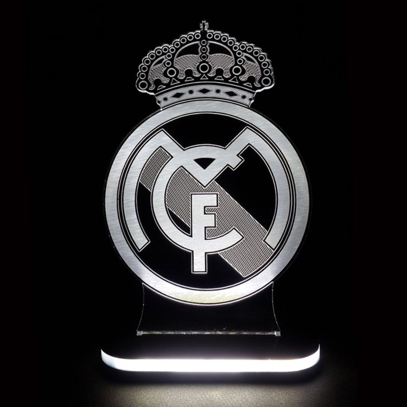 Veilleuse avec logo de l'équipe du Real Madrid