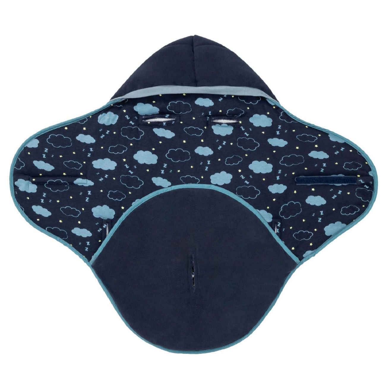 Swaddle pour nouveau-né - Doux et sûr, idéal pour favoriser le sommeil en bleu marine