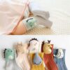 Chaussettes mi-hautes à motif animal - Convient aux filles jusqu'à 3 ans