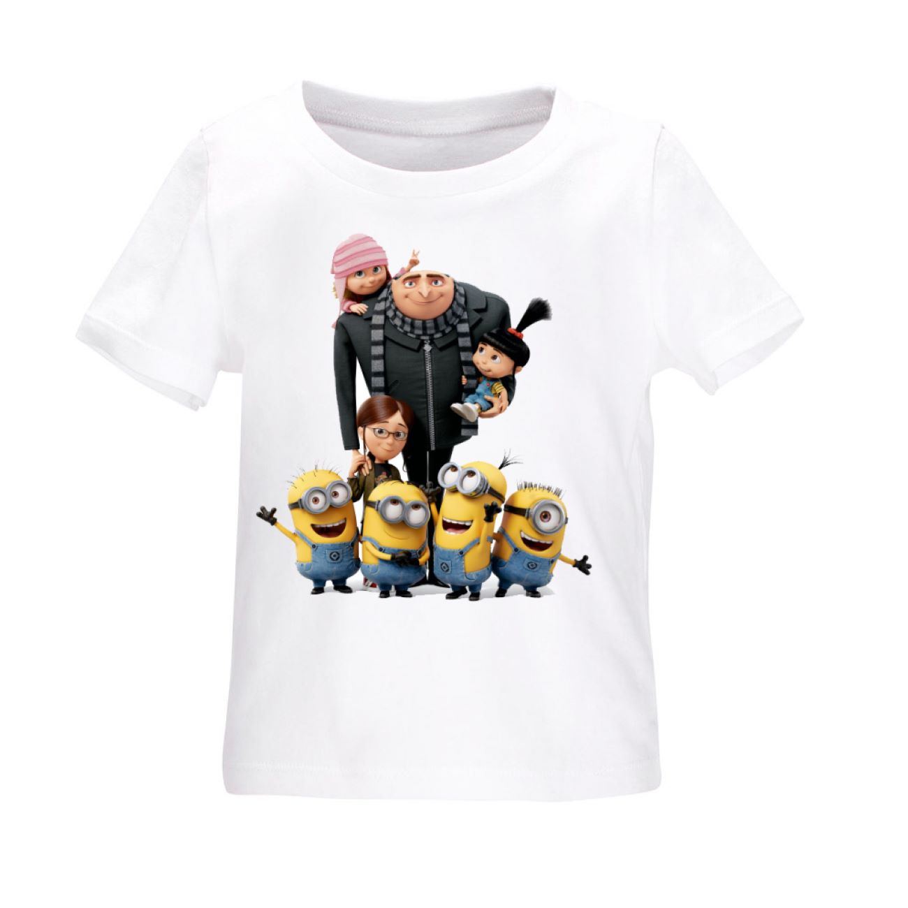 T-shirt à manches courtes ultra-doux en coton 100 % pour enfants – Design Minions
