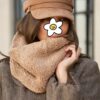 Écharpe col en tissu teddy – Douce et chaude pour les jours froids