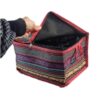 Boîte authentique en tissu Jajim pour rangement