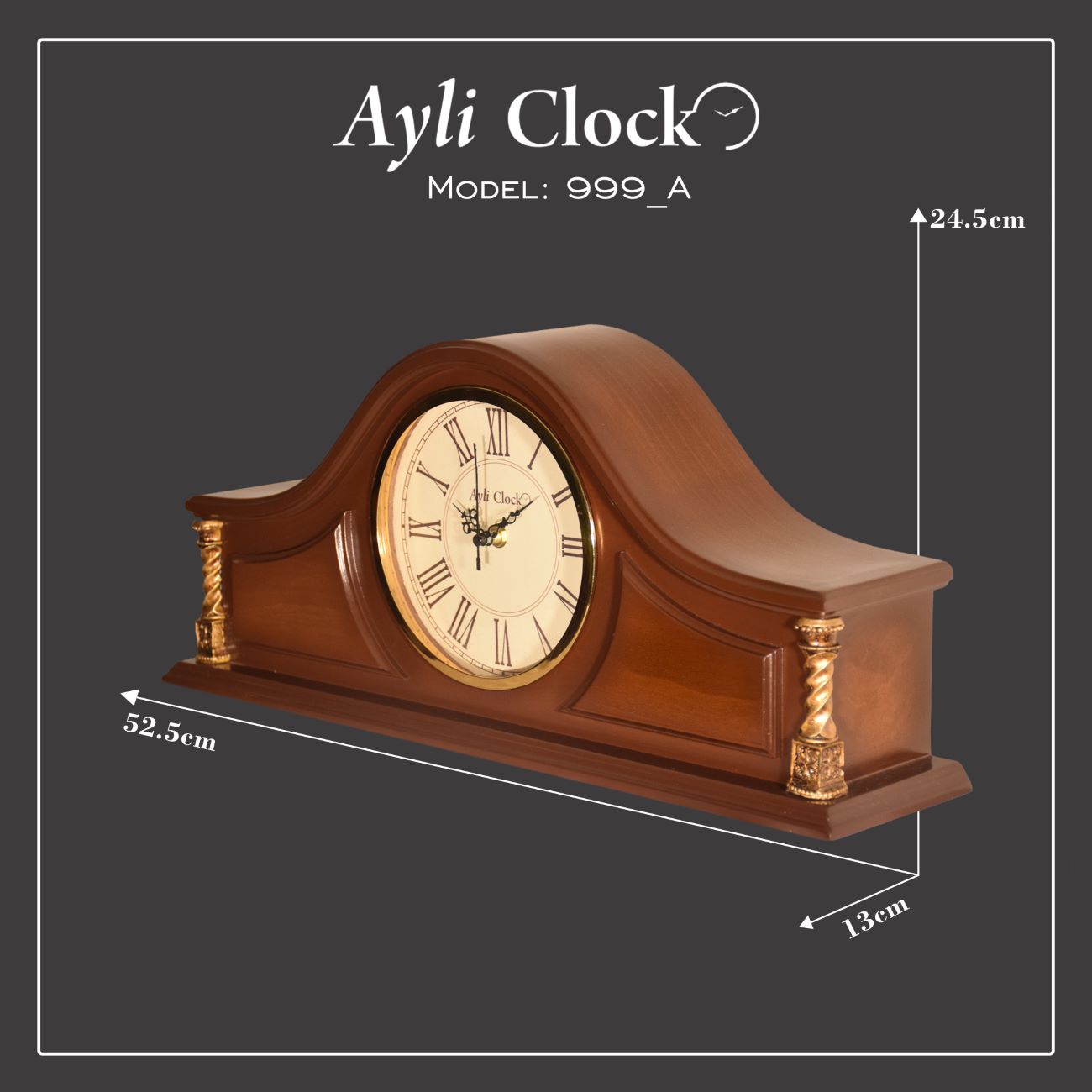 L’Ultime Horloge de Bureau en Bois pour Professionnels – Chic et Pratique