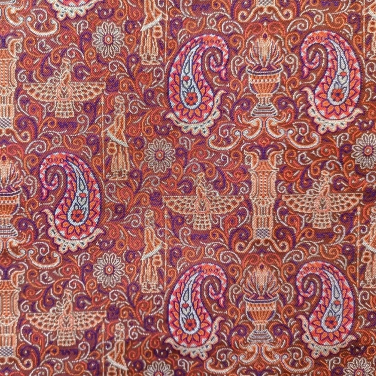Tissu Termeh authentique avec motif Farvahar et achéménide – Pour la maison et la mode