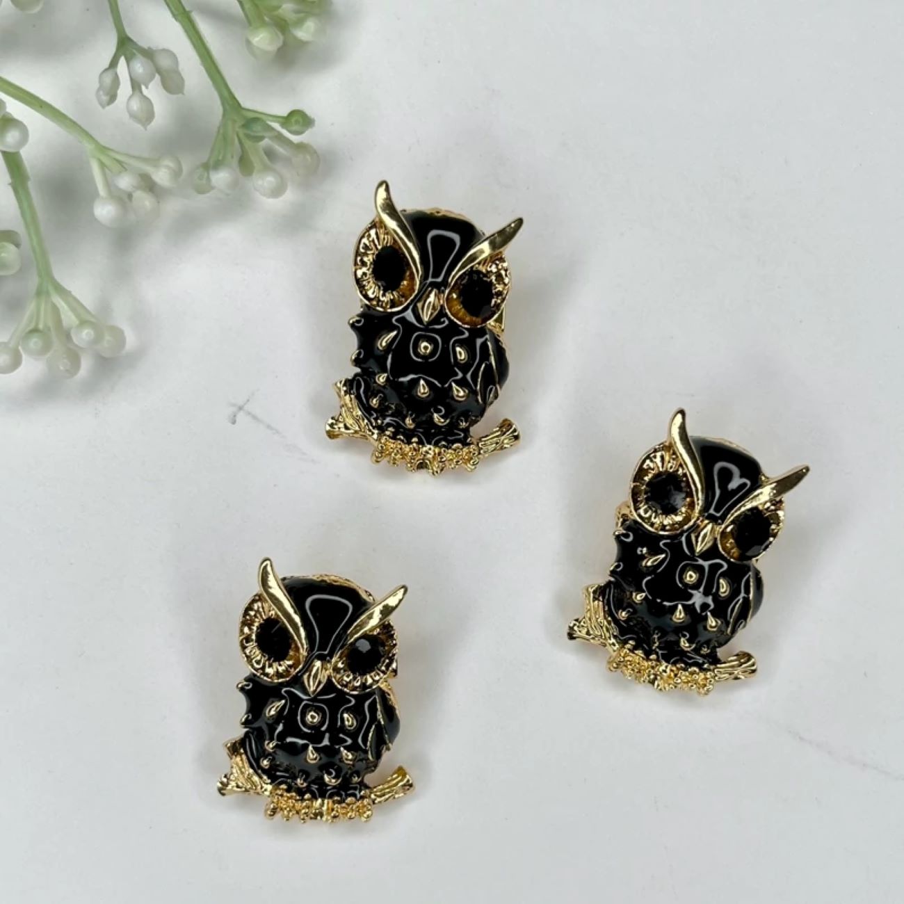 Broche hibou – collection inspirée des animaux