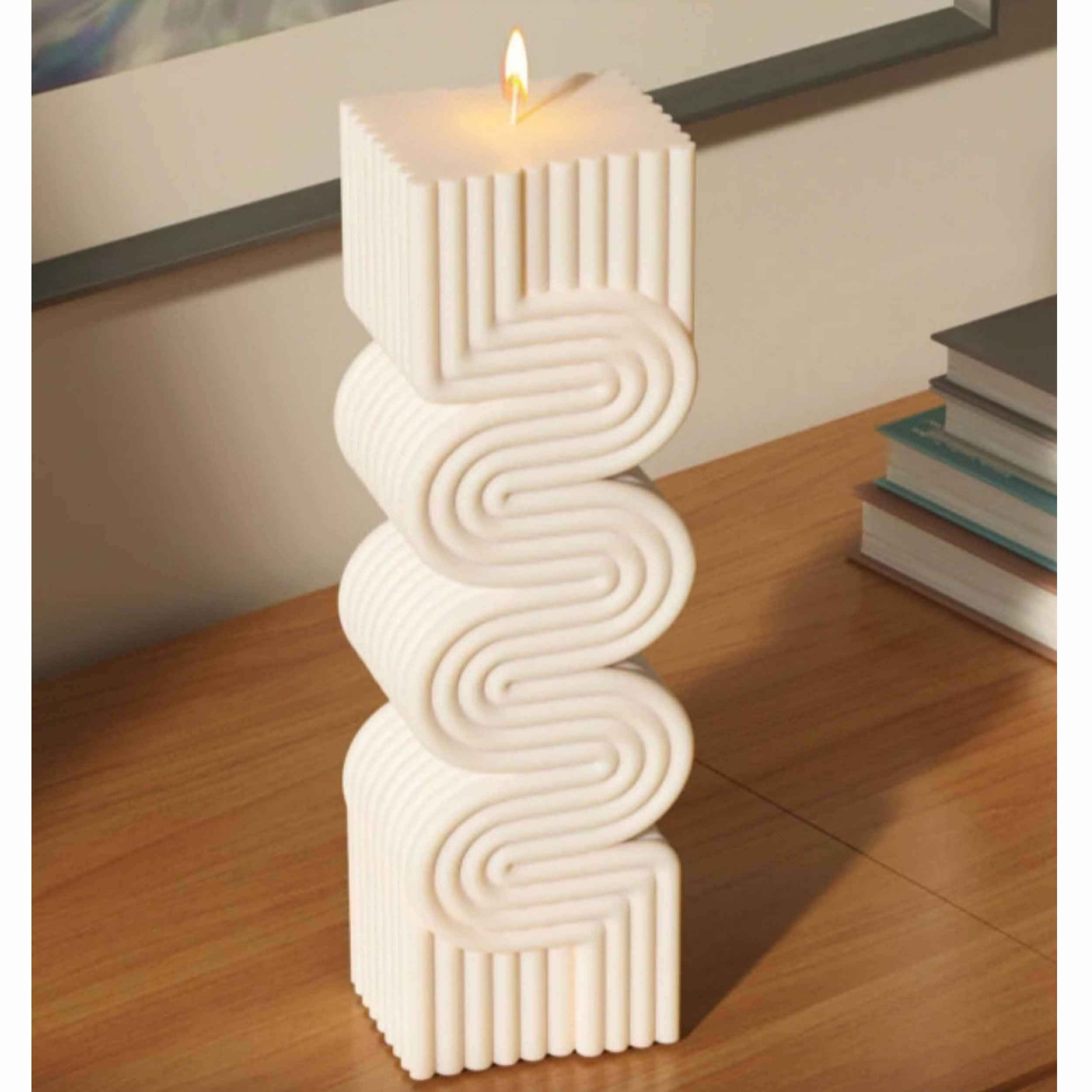 Moule à Bougie Colonne pour Usage Maison – Design Unique pour Cadeau ou Décoration