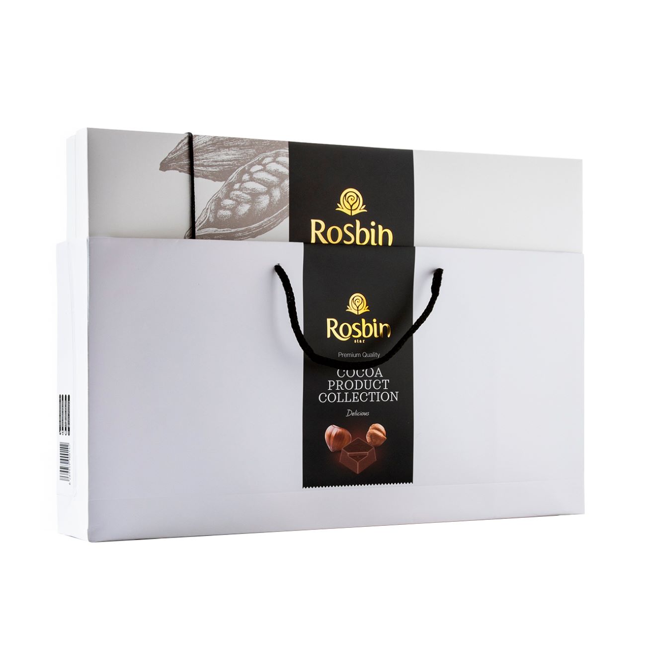 Chocolat cadeau Rosbin Coffret Étoile saveur noisette – 320 grammes (lot de 3)