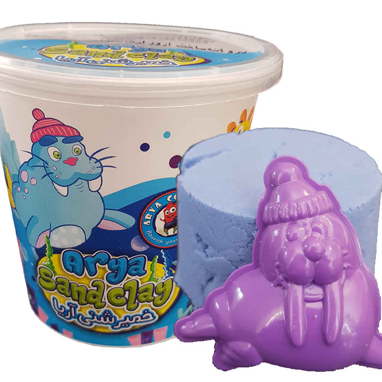 Moule lion de mer en pâte à modeler sable – Aria 1081, idéal pour les enfants