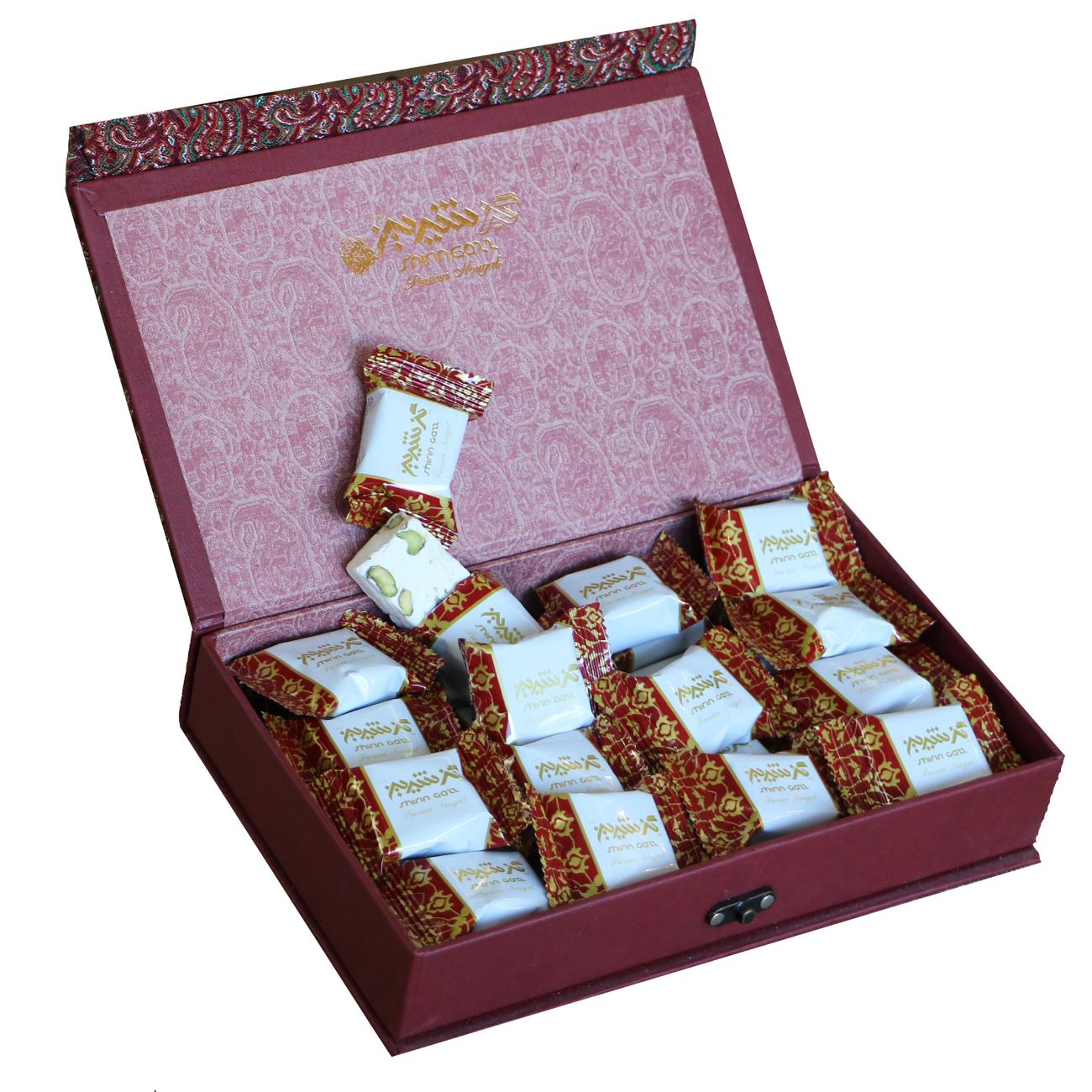 Shirin Gaz – 28 % pistache – 360 g dans boîte luxueuse, idéale pour offrir (lot de 2)