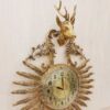 Horloge murale en laiton avec motif cerf – style classique et moderne
