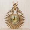 Sleek-and-Sophisticated-Brass-Wall-Clock-with-a-Blending-Classic-and-Modern-Styles-3