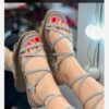 Sandale gladiateur élégante à lacets pour femmes – Chaussure d’été parfaite
