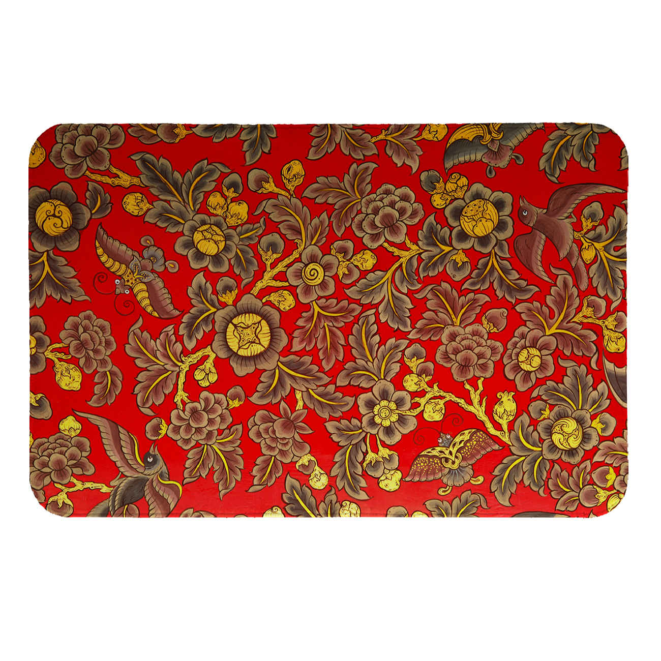 Set de Sets de Table Élégants – Résistants à la Chaleur & Protège Votre Table avec Motif Floral (4x)