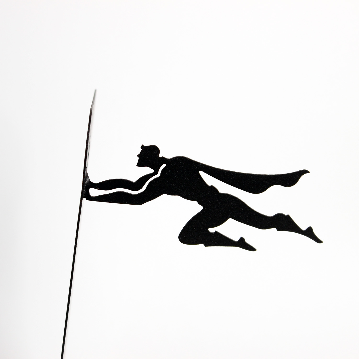 Serre-livres en métal Superman – déco héros noir originale pour étagères