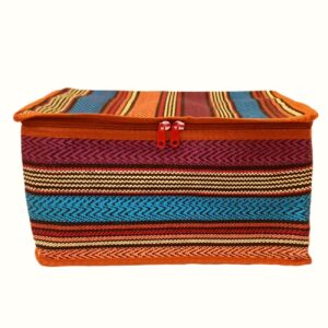 Boîte de rangement traditionnelle en tissu style Jajim