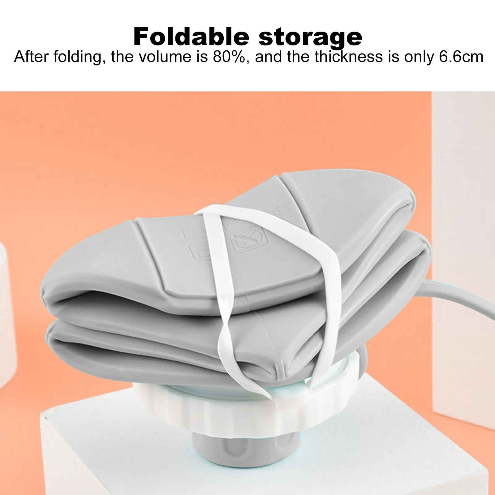 Bouteille en silicone pliable 0,6 L – design portable et gain de place