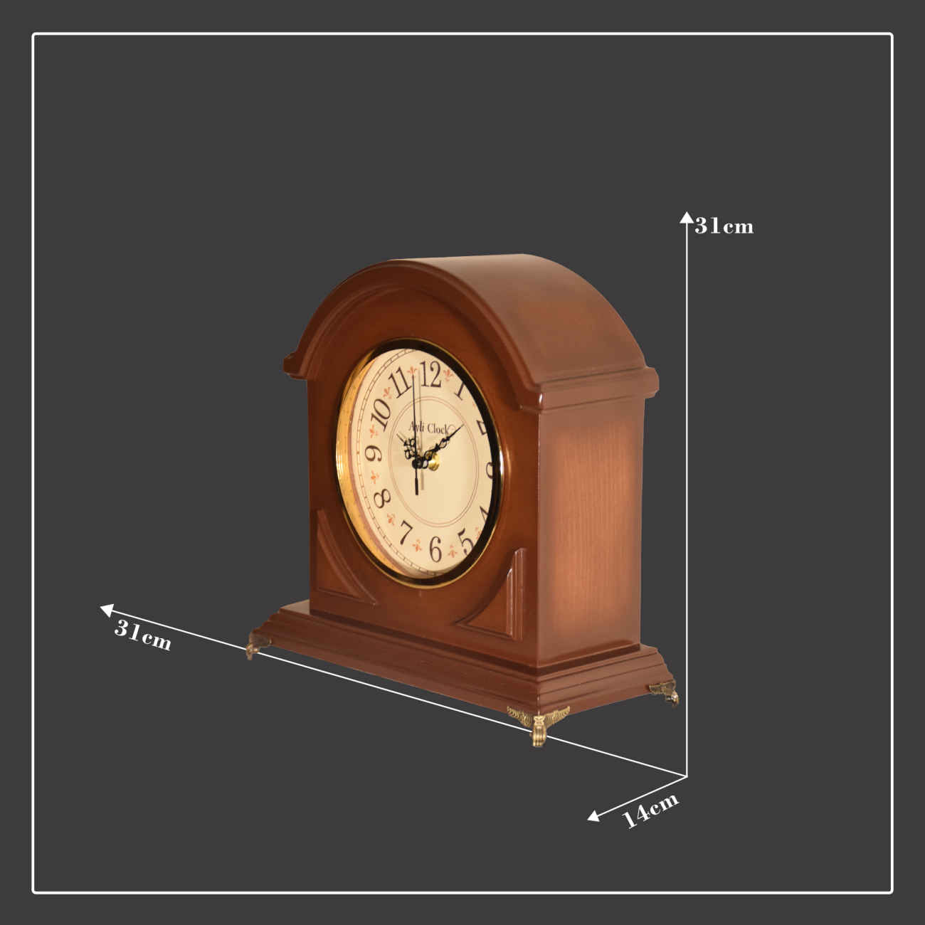 Une Touche de Vintage – L’Âme Chaleureuse et Boisée de l’Horloge Dre en Marron
