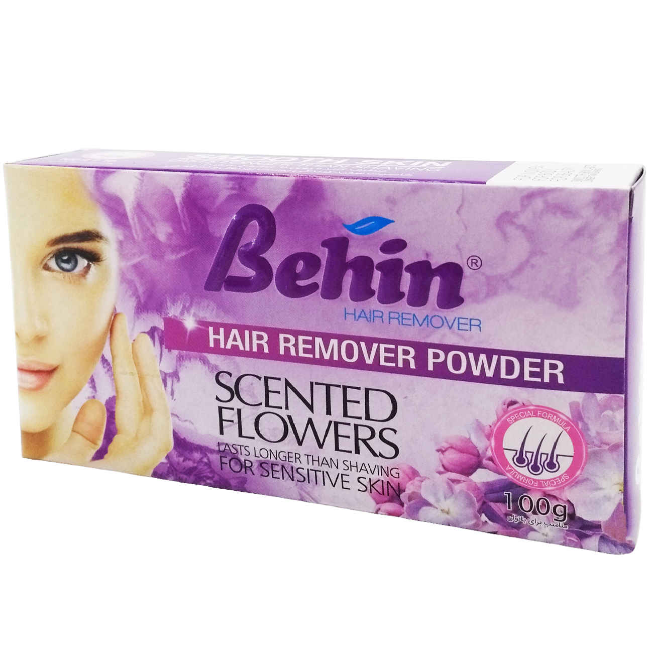 Poudre Dépilatoire Behin – Adaptée aux Femmes, 100g, Pack de 10