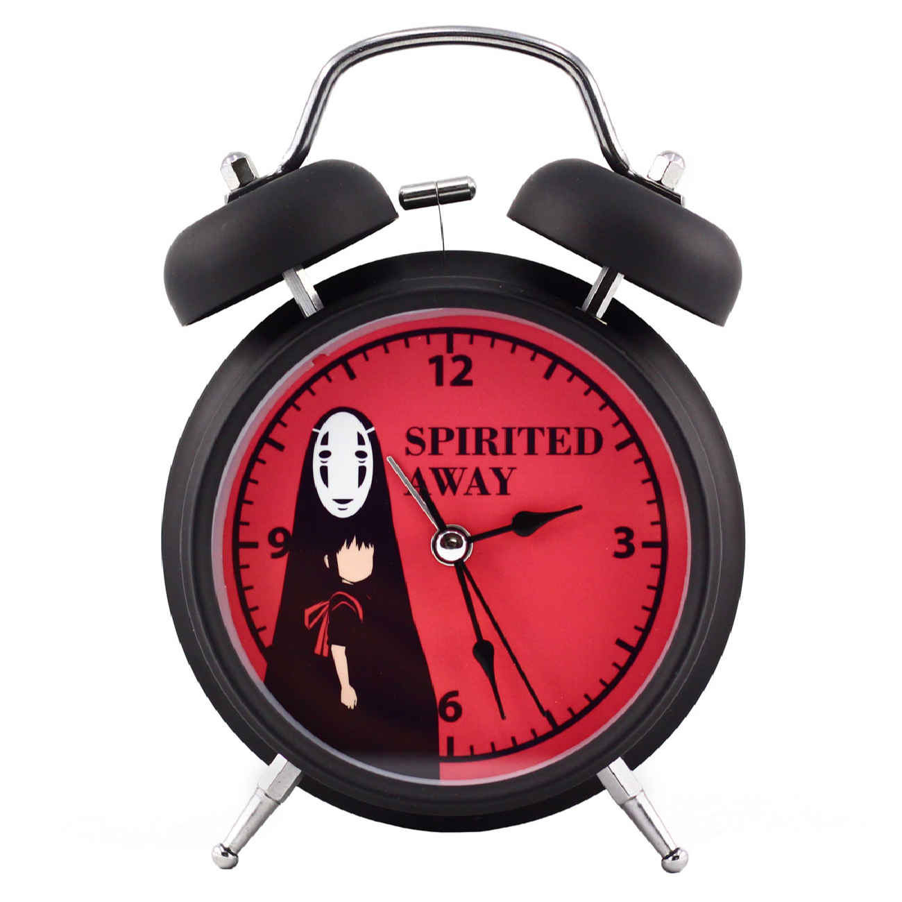 Spirited Away Noir et Audacieux – Réveil à Double Cloche pour Vrais Fans d’Anime
