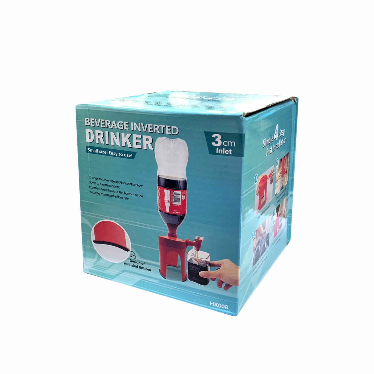 Support à bouteilles pour l’eau et les boissons, à installer dans votre cuisine ou votre garde-manger.