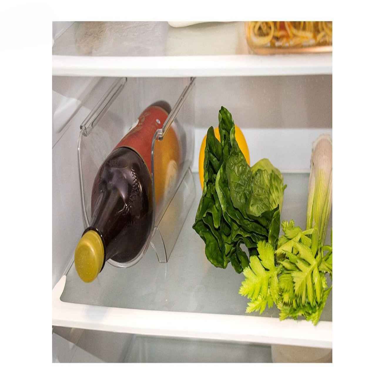 Support à bouteilles pour organiser réfrigérateur, garde-manger et salle à manger.