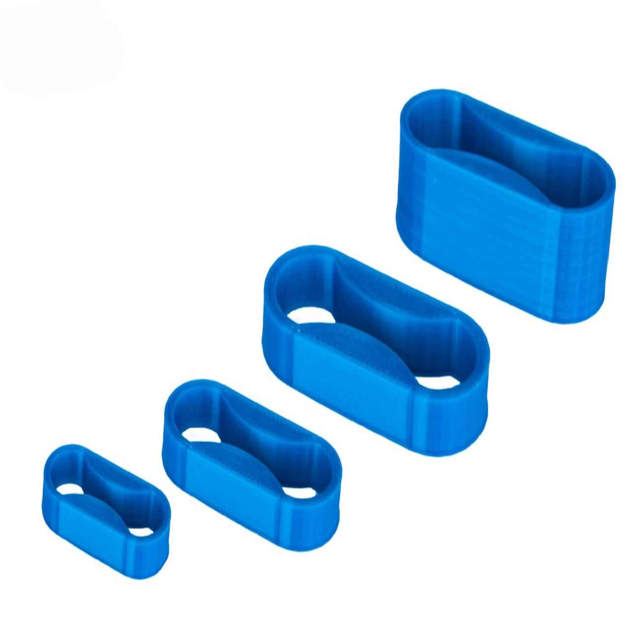 Organiseur de câbles et fils – modèle PLA 25 large clip, pack de 4