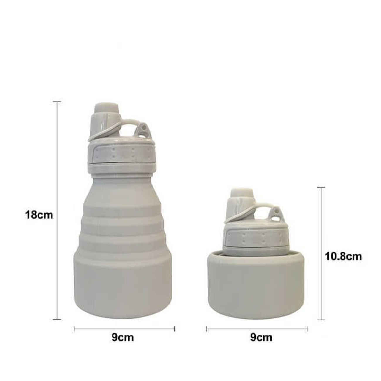 Bouteille en silicone pliable – réutilisable et légère pour voyage, randonnée et sport