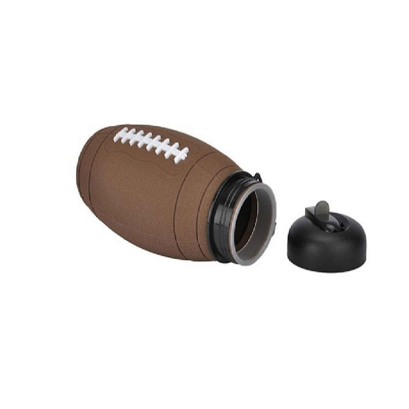 Bouteille en silicone pliable – design ballon de rugby, 0,55 L, portable et réutilisable