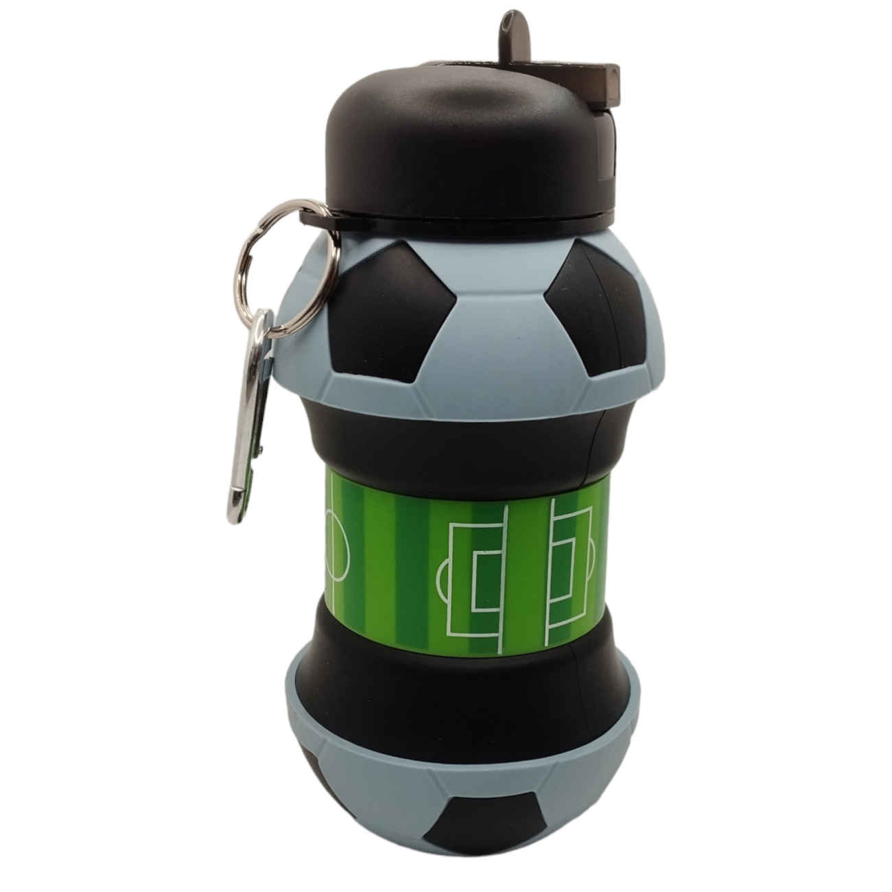 Bouteille en silicone pliable – design ballon de foot, 0,55 L