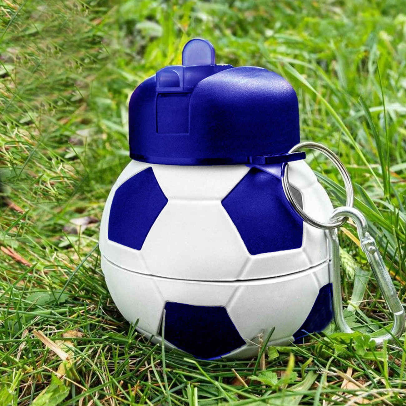 Bouteille en silicone pliable – design ballon de foot, 0,55 L