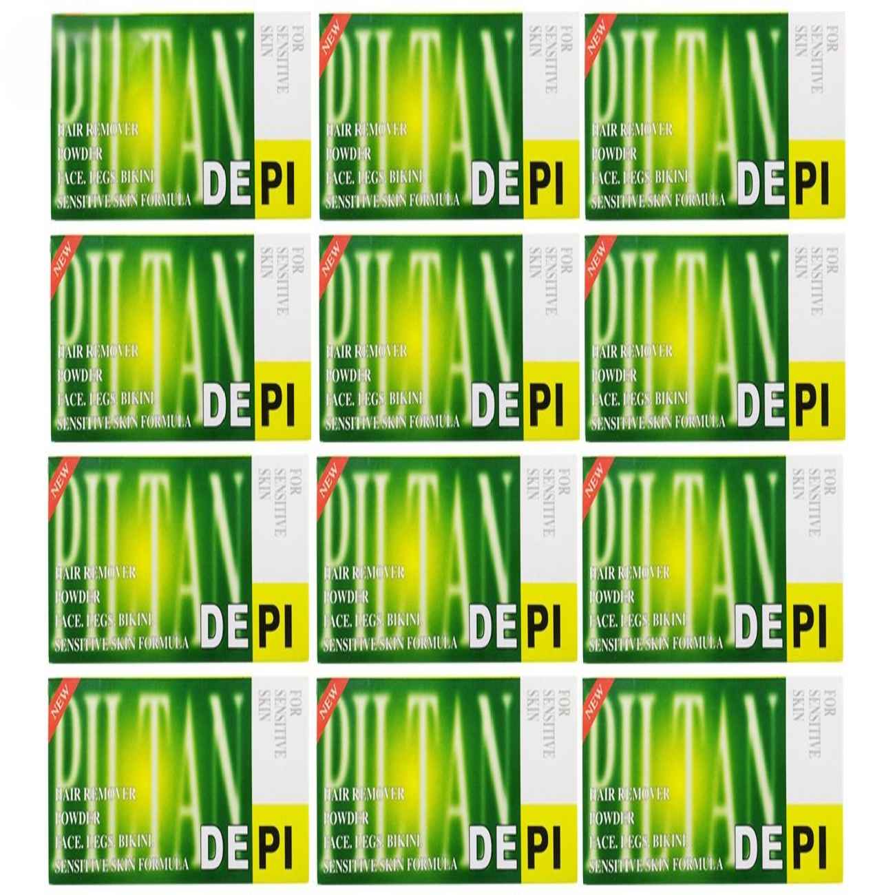 Poudre Dépilatoire “Depi” Modèle Appartement, Parfum Citron – 50g, Pack de 12