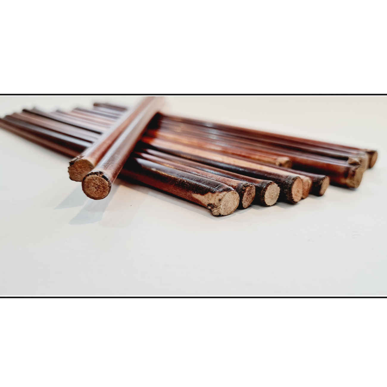 Set de plumes Dezfooli Qalam en roseau – fait main, adapté pour calligraphie (x2)