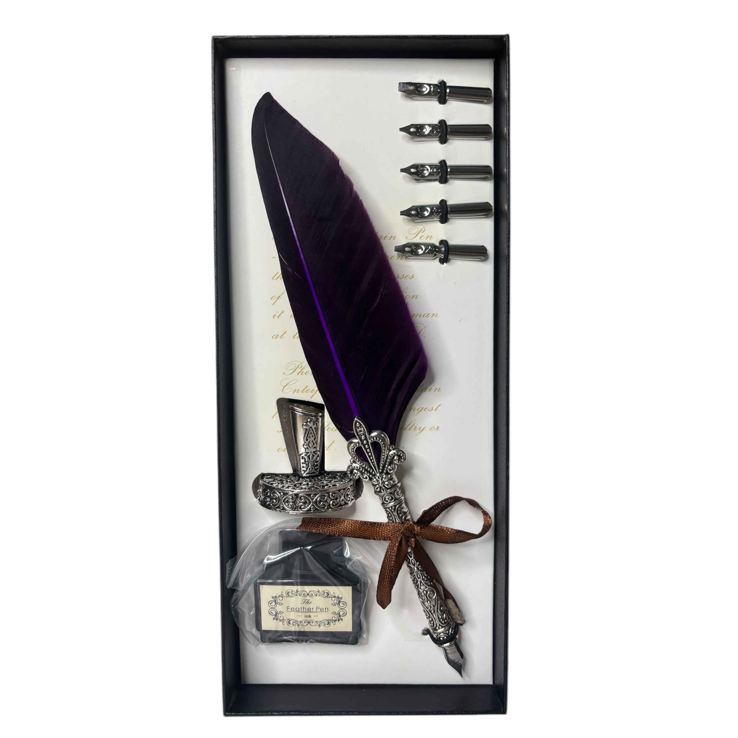 Set élégant de plumes de calligraphie pour écriture, lettres et journaux