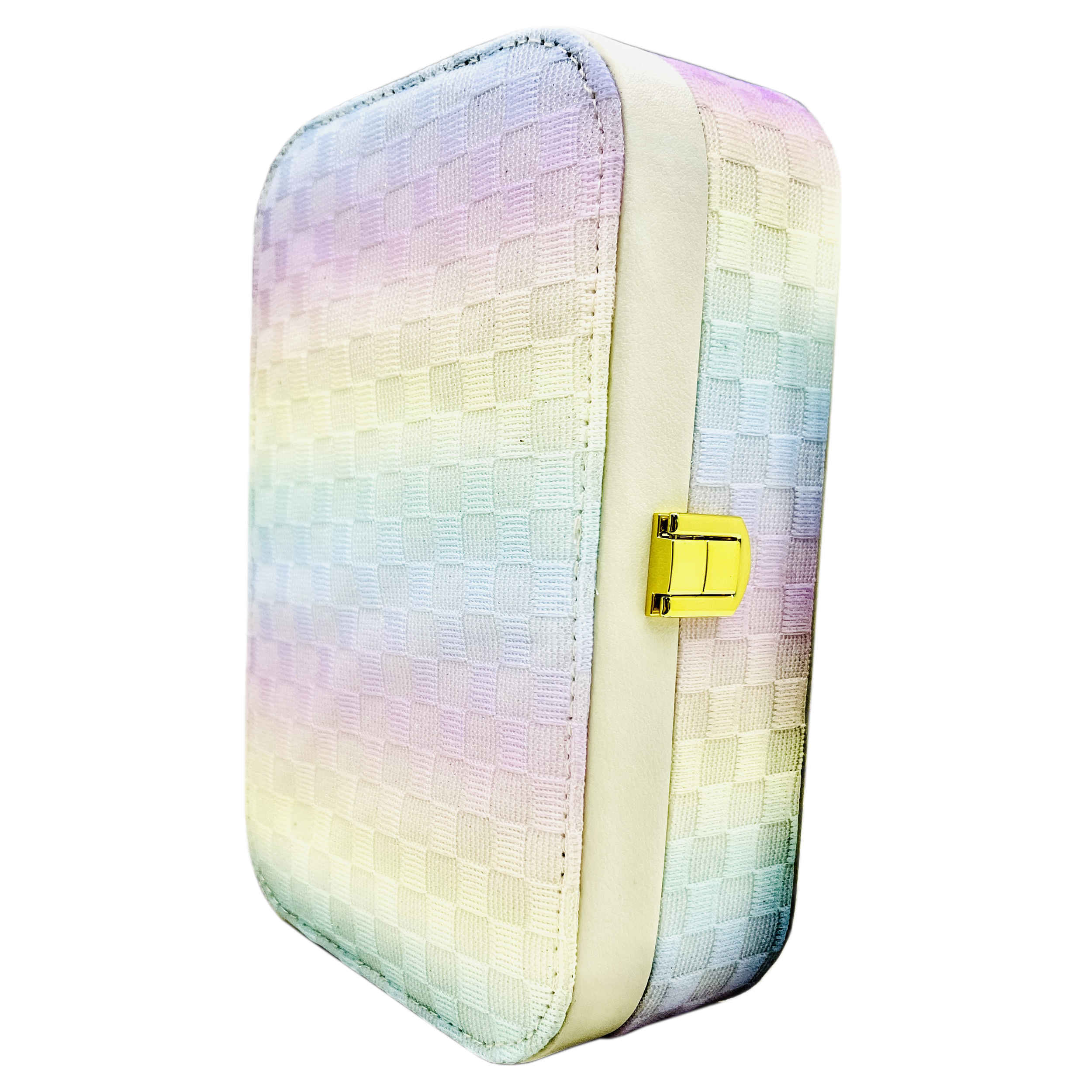 Boîte à bijoux élégante en cuir synthétique – pour voyage, maison et cadeaux