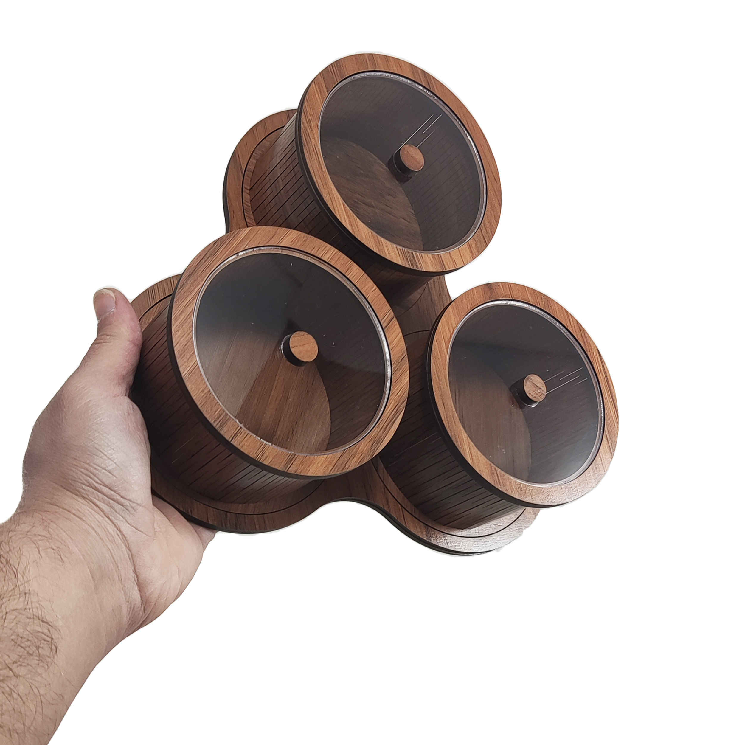 Boîte élégante de rangement pour noix – parfaite pour cuisine et table