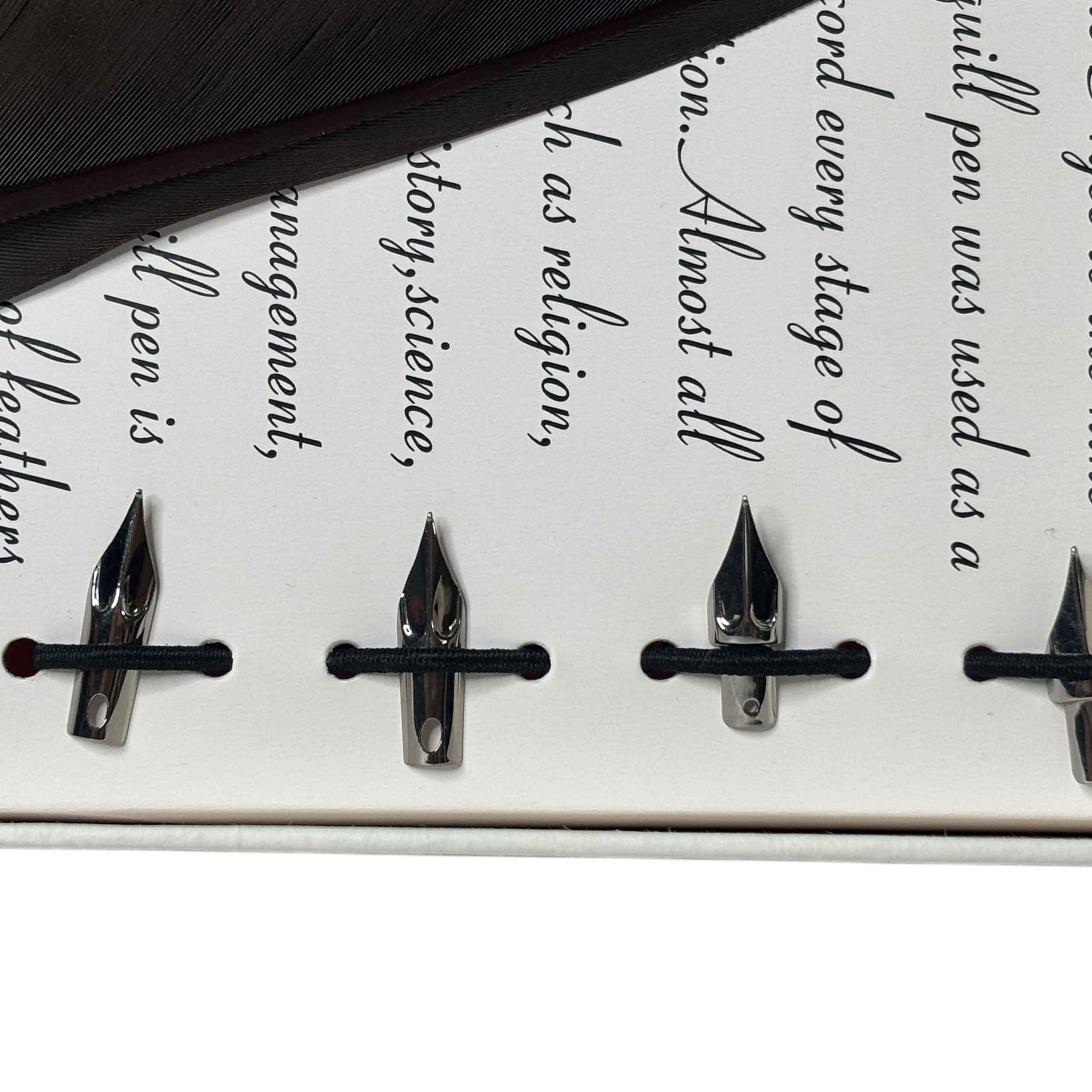 Set de plumes avec encrier – cadeau parfait pour écrivains