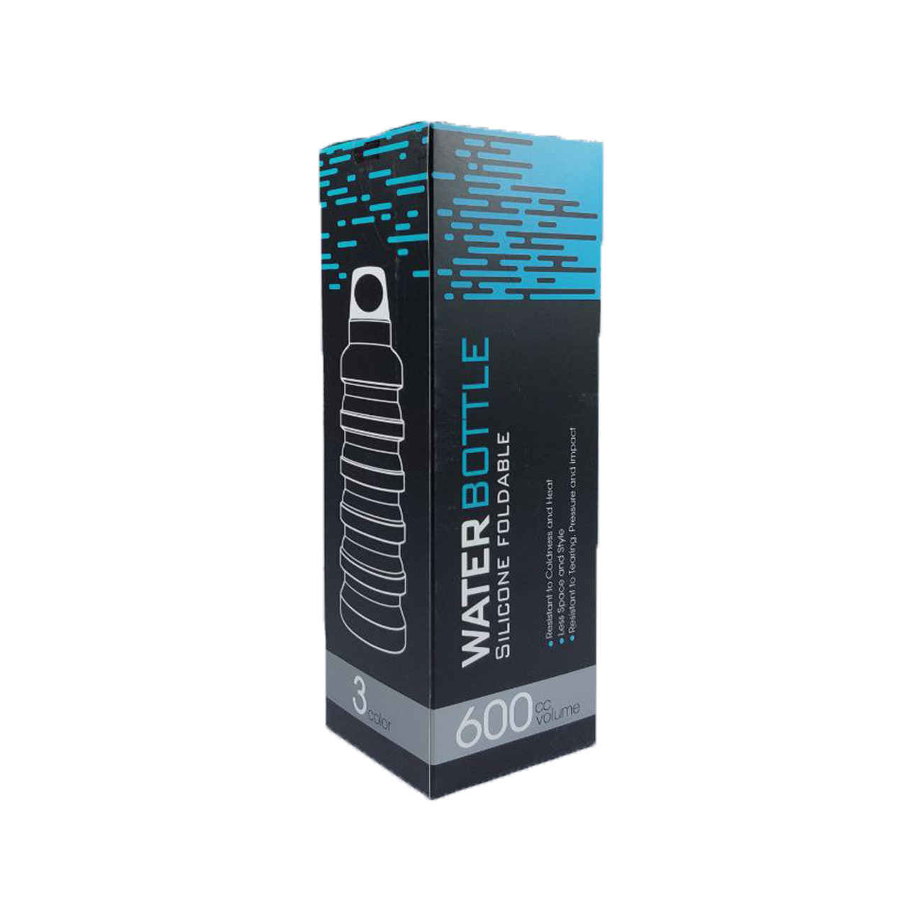 Bouteille en silicone flexible – facile à transporter, idéale pour randonnée, course et vélo