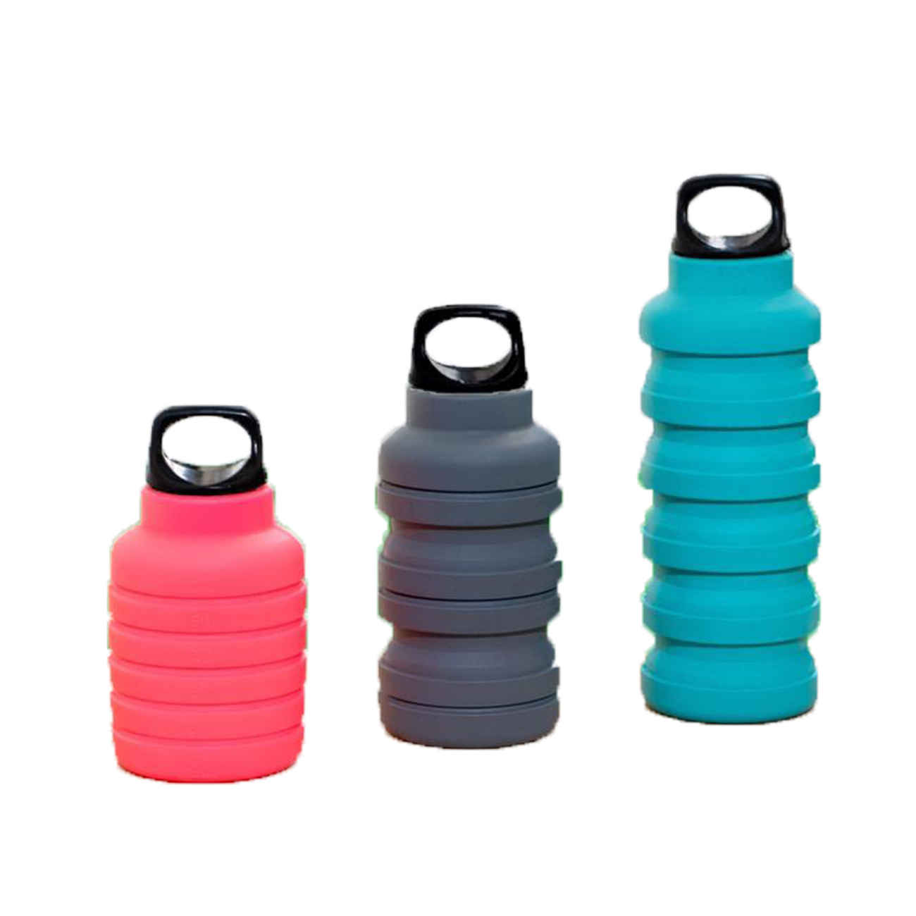 Bouteille en silicone flexible – facile à transporter, idéale pour randonnée, course et vélo