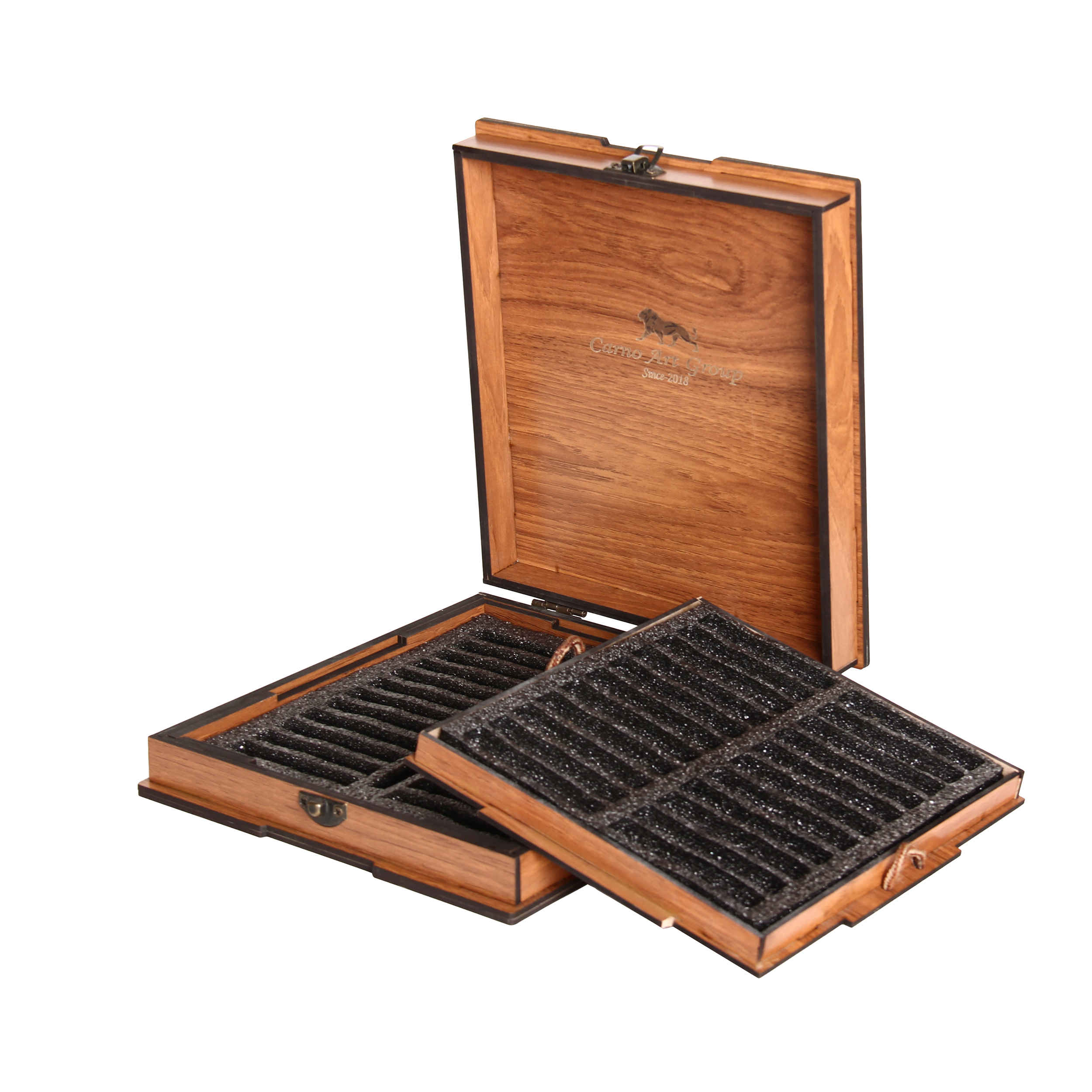 Boîte de pastels Karno – 48 couleurs vives pour artistes, rangement écologique
