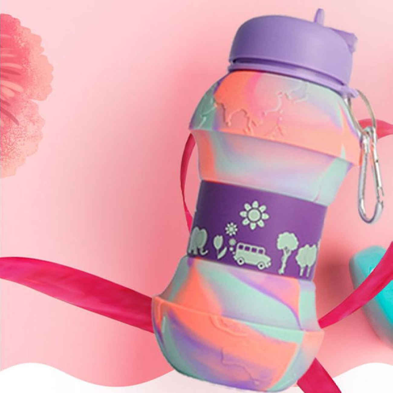 Bouteille en silicone étanche – parfaite pour salle de sport et plein air