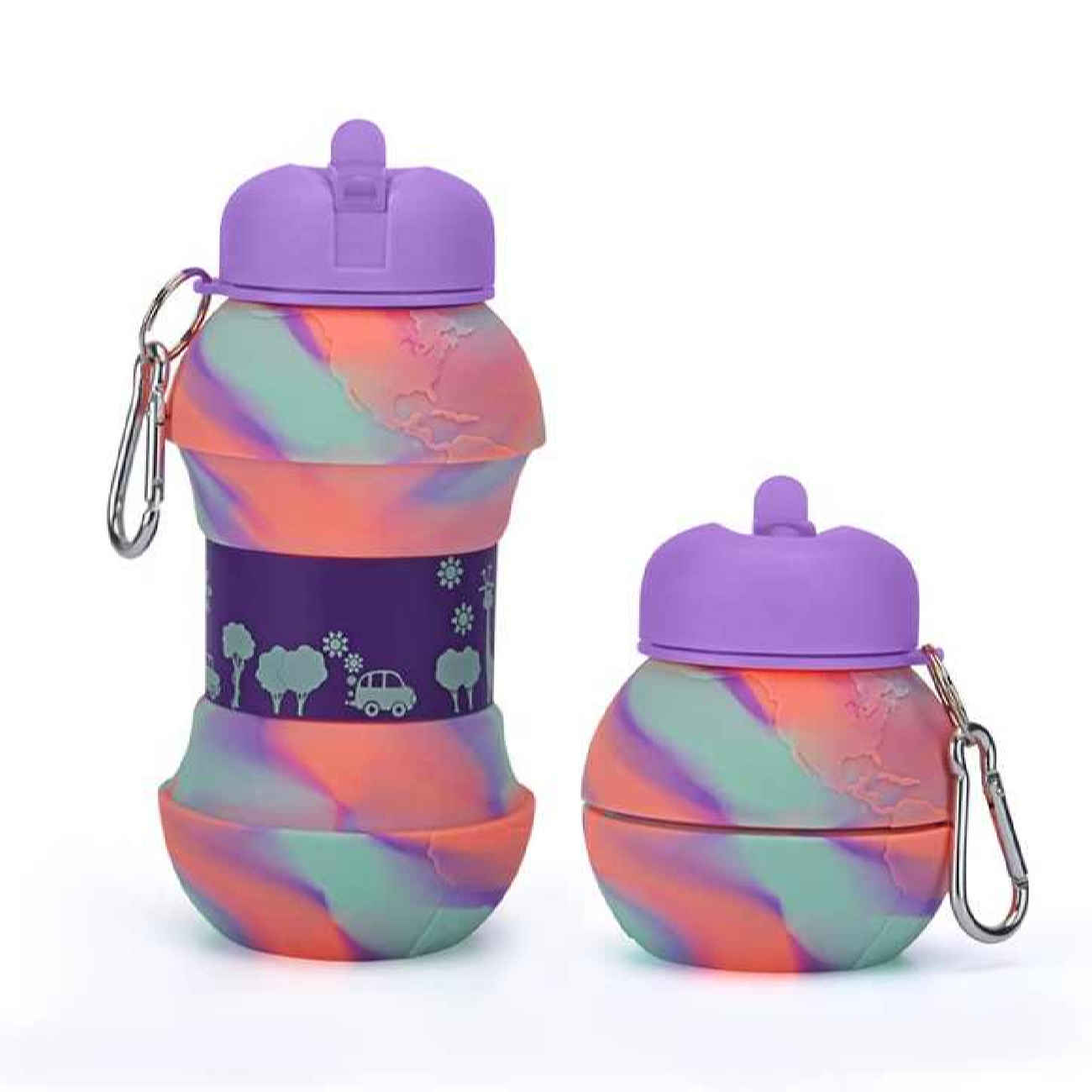 Bouteille en silicone étanche – parfaite pour salle de sport et plein air