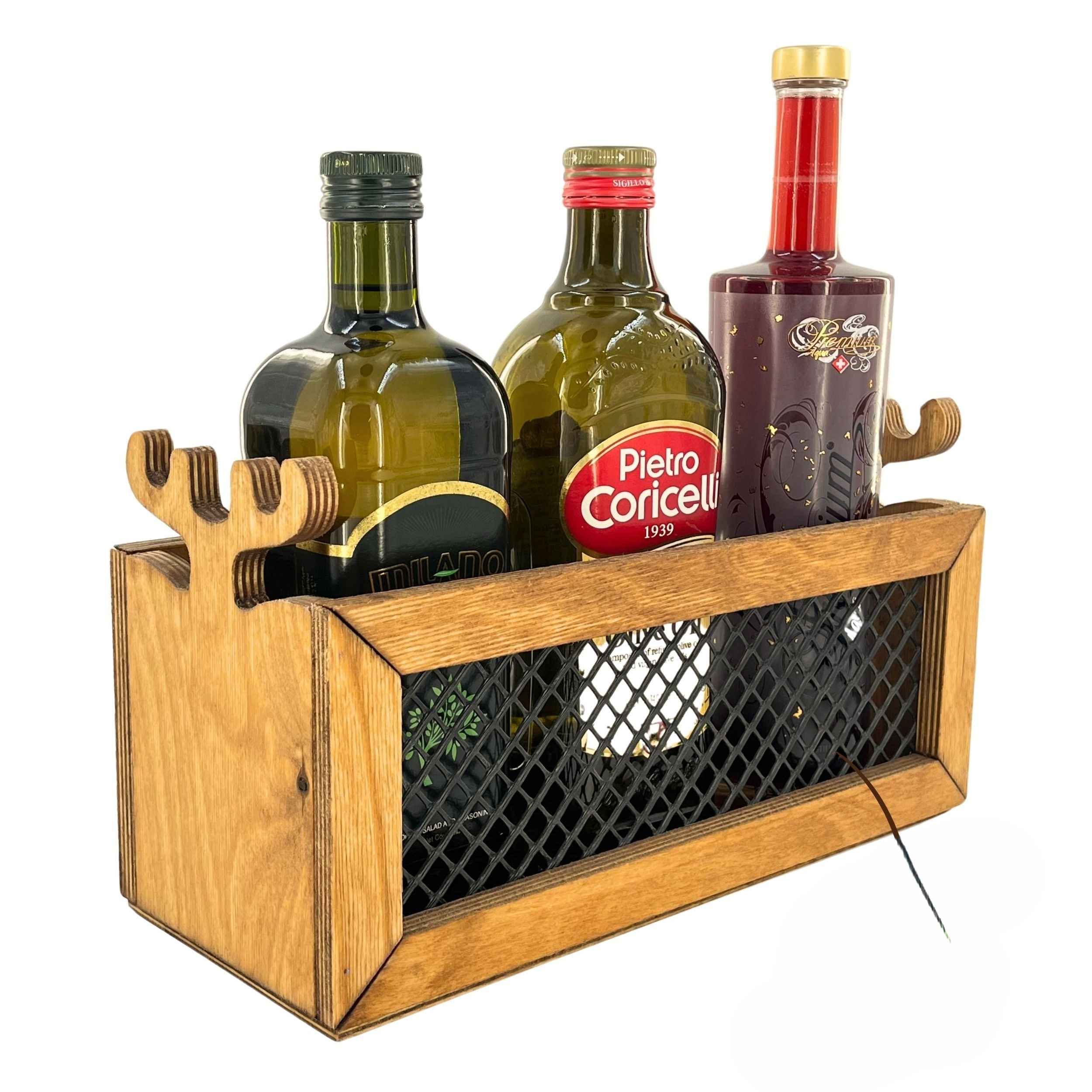Support polyvalent pour bouteilles, pour ranger eau, jus et boissons gazeuses partout dans votre maison.