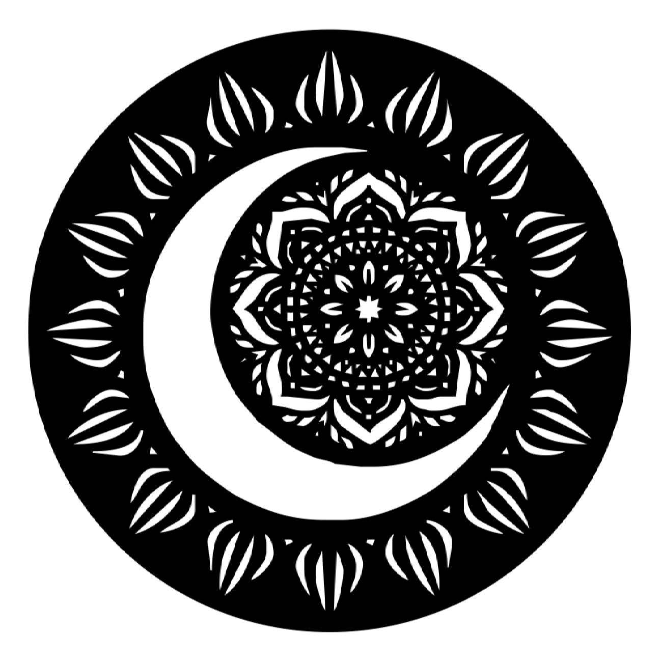 Pochoir mandala multi-usage – idéal pour peinture sur tissu et art maison