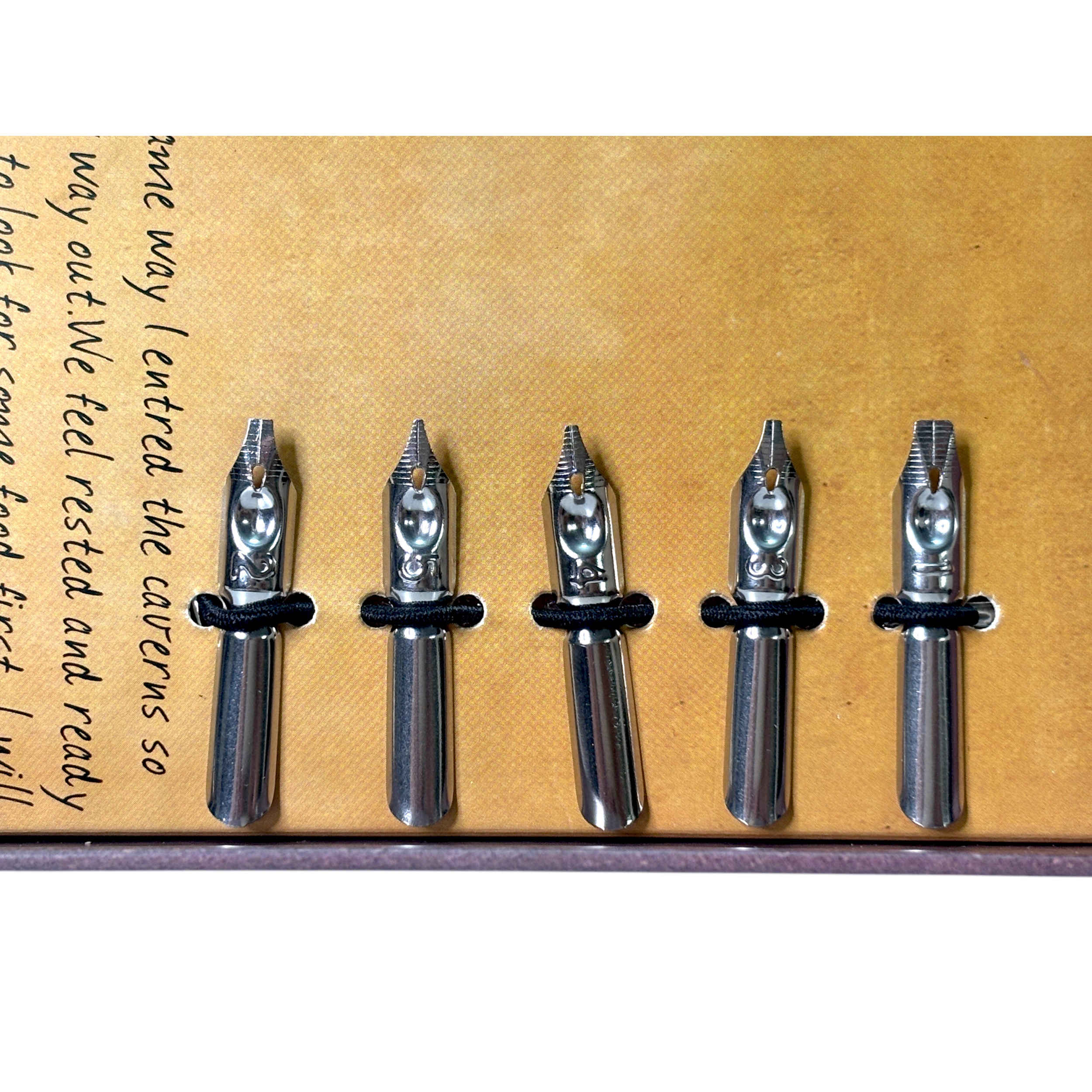 Set de plumes de calligraphie en plume de paon – outil élégant, 7 pièces