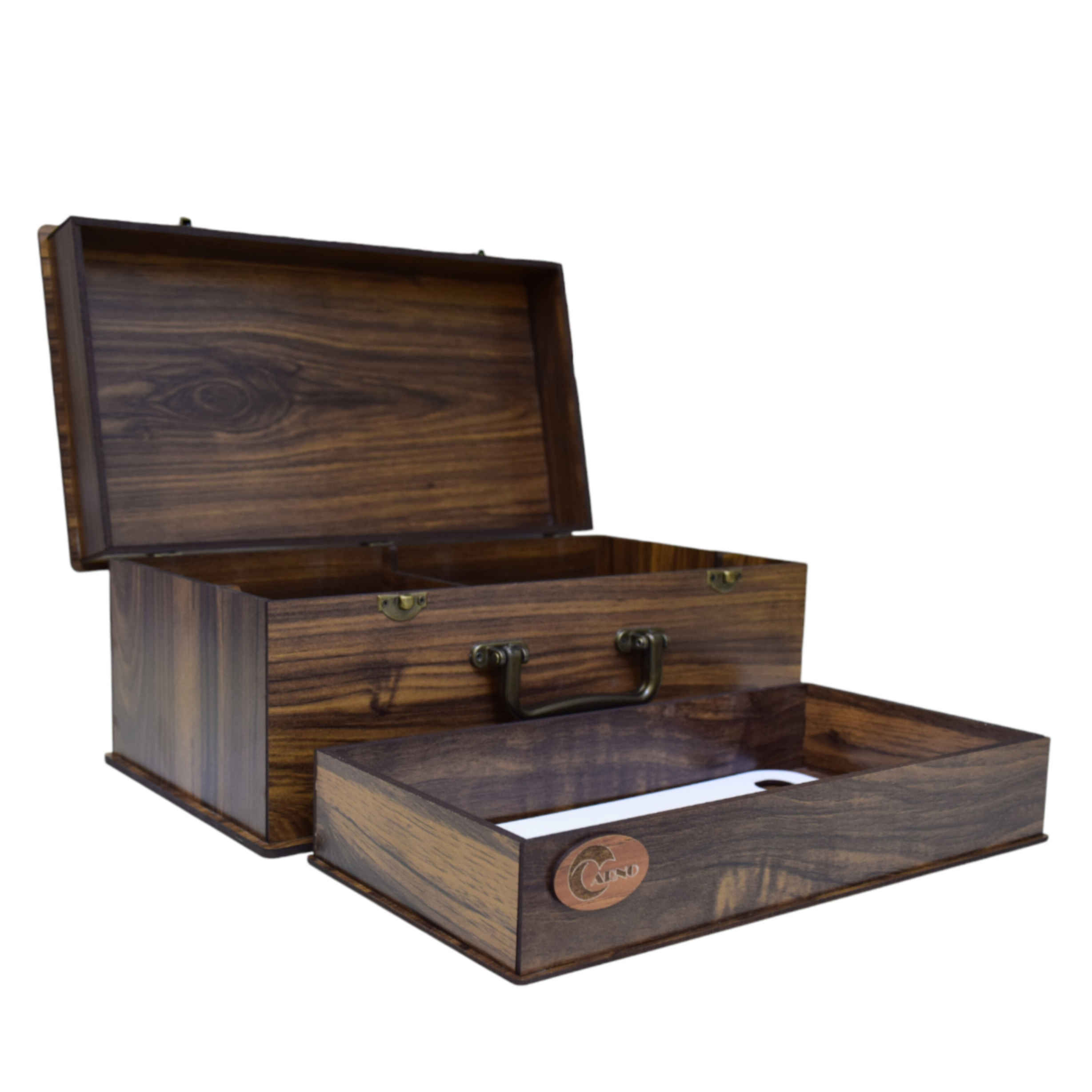 Trousse à crayons en bois au charme rustique – pour artistes, étudiants et bureau