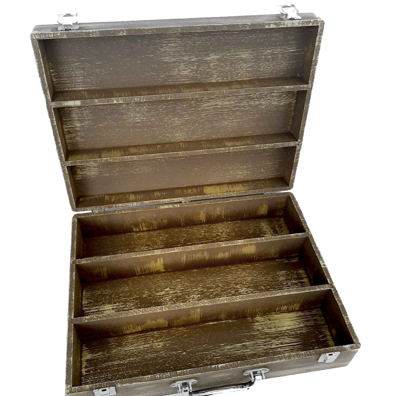 Trousse à crayons en bois rustique faite main – parfaite pour dessin et croquis