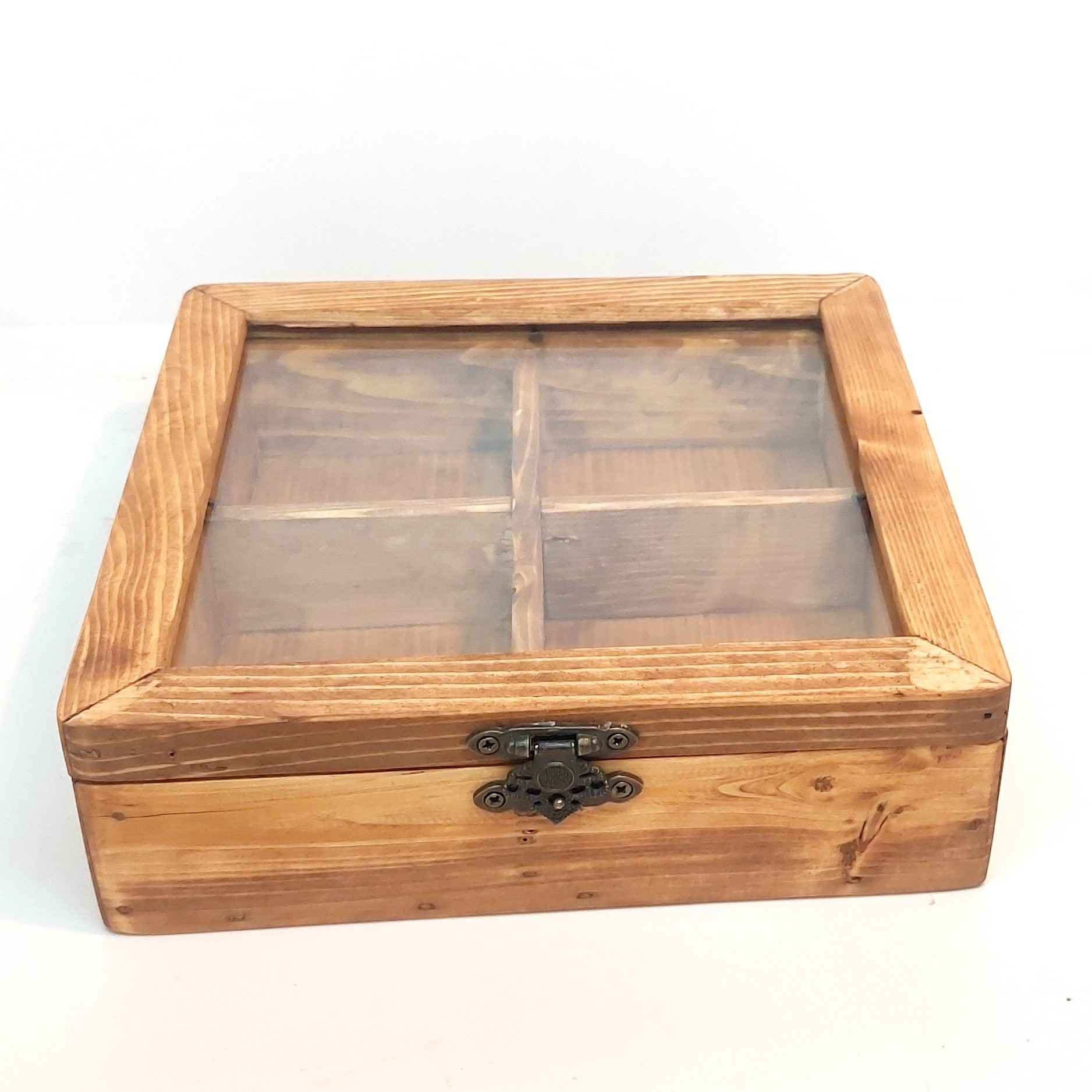Boîte rustique de rangement pour noix – conserve fraîcheur et organisation