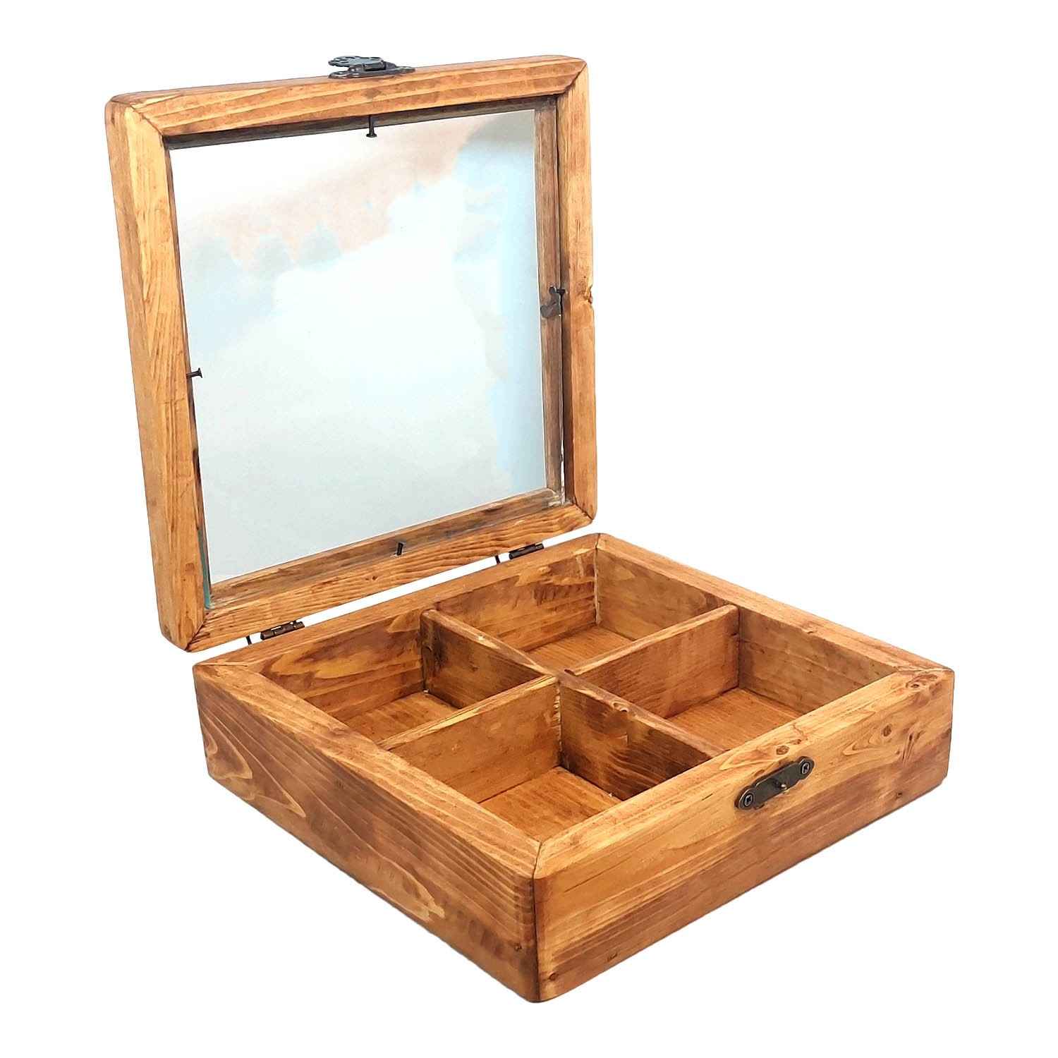 Boîte rustique de rangement pour noix – conserve fraîcheur et organisation