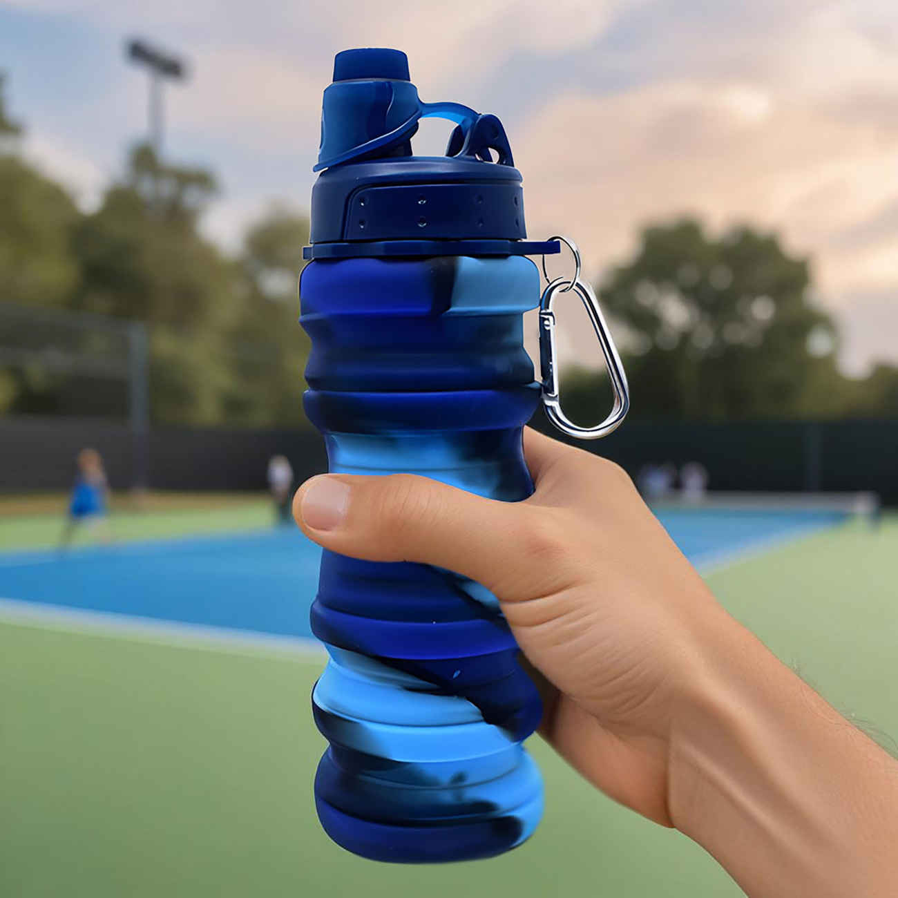 Bouteille en silicone pour enfants – sûre, pliable et facile à transporter
